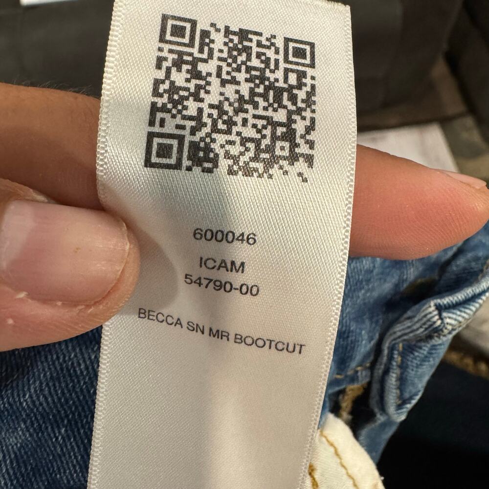 True Religion Becca Mid Rise Bootcut Stretch Jeans Medium Wash Size 27 - Picture 5 of 10